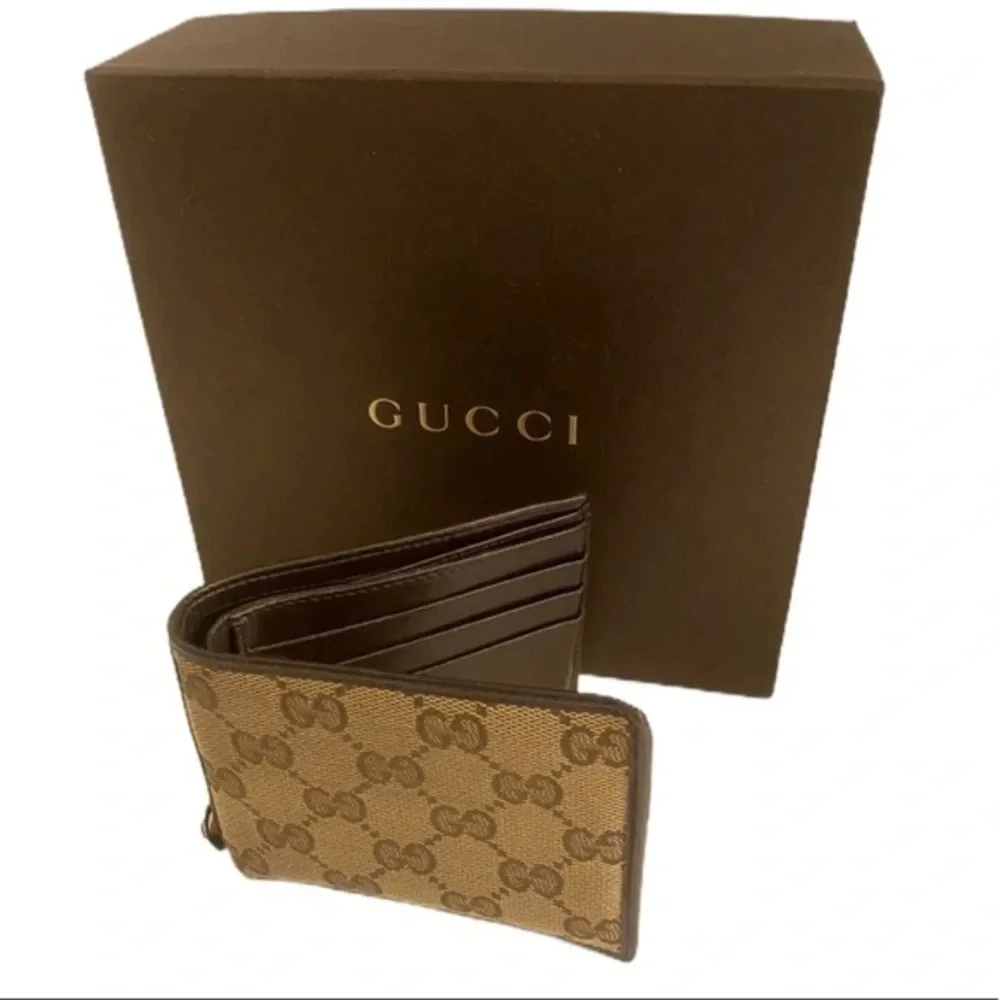 GUCCI Canvas GG Bifold Wallet